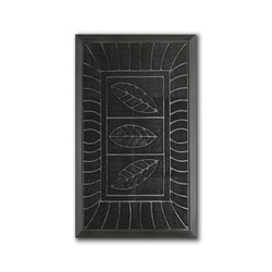Wycieraczka pod drzwi wejściowa Tadar II 45 x 75 cm czarna