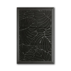Wycieraczka pod drzwi wejściowa Tadar Monstera 40 x 60 cm czarna