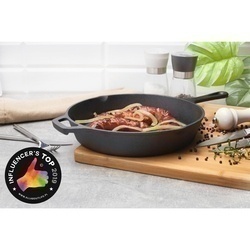 Zestaw 3 patelni żeliwnych z nakładką silikonową Konighoffer 20 cm 24,5 cm 29 cm