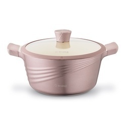 Zestaw garnków ceramicznych na indukcję Starke Pro Naturale Rose Gold 10 elementów