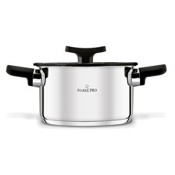 Zestaw garnków nierdzewnych z pokrywkami Starke Pro Eterno 8 elementów