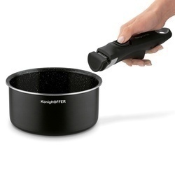 Zestaw garnków z odpinaną rączką Konighoffer Spinel Black 4 elementy indukcja 