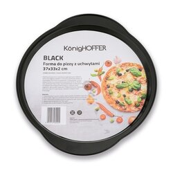 Blaszka do pizzy z uchwytami Konighoffer Black 37 x 33 cm