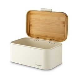 Chlebak stalowy Konighoffer Capri 30,5 x 18 x 14 cm kremowy