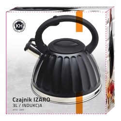 Czajnik na gaz i indukcję Konighoffer Izaro 3 l czarny mat