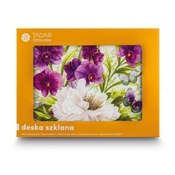 Deska szklana Tadar Peonia 40 x 30 x 0,4 cm