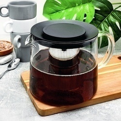 Dzbanek do herbaty z zaparzaczem i czarnym podgrzewaczem Konighoffer Andrea 1,5 l
