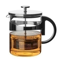 Dzbanek do herbaty z zaparzaczem i szklanym podgrzewaczem Konighoffer Saphir