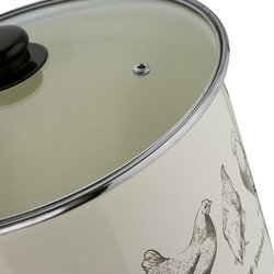 Garnek emaliowany z pokrywką Tadar O Kurczaki 13,5 l