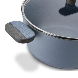 Garnek na indukcję non stick z pokrywką Starke Pro Double 6,6 l