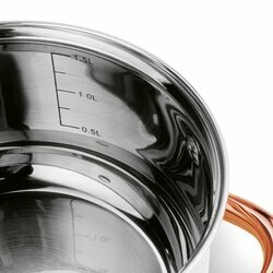 Garnek na indukcję ze stali nierdzewnej Konighoffer Faro Copper 1,8 l