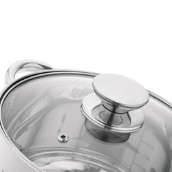 Garnek na indukcję ze stali nierdzewnej Konighoffer Bari Silver 6 l