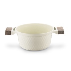 Garnek z powłoką ceramiczną na indukcję Konighoffer Rosti 20 cm 2,5 l kremowy