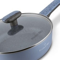 Patelnia głęboka na indukcję non stick z pokrywką Starke Pro Double 24 cm