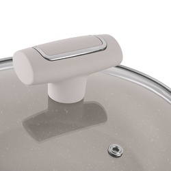 Patelnia na indukcję non-stick z pokrywką Konighoffer Tierra Beige 28 cm
