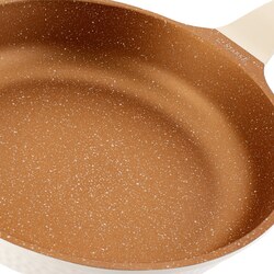 Patelnia na indukcję uniwersalna Starke Pro Texture Creamy 24 cm