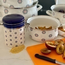 Pojemnik ceramiczny z klipsem Tadar Folklor 550 ml