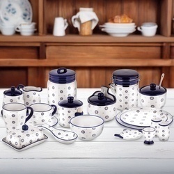 Pojemnik ceramiczny z łyżeczką Tadar Folklor 400 ml