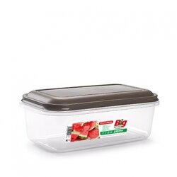 Pojemnik do przechowywania plastikowy Plastic Forte 3250 ml 3 x 16 x 9,2 cm mix kolorów elegance