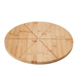 Radełko i deska do pizzy bambusowa Tadar 33 x 1,5 cm