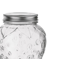 Słoik szklany z metalową zakrętką Tadar Truskawka 1000 ml
