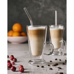 Szklanki termiczne do kawy Tadar Sublime Latte 250 ml 6 szt. i spieniacz do mleka