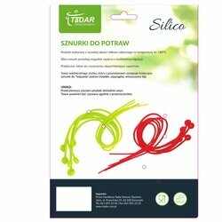 Sznurki silikonowe do potraw Tadar Silico 54 cm 6 szt. zielone