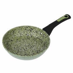 Zestaw 3 patelni granitowych Konighoffer Green Blossom 20 cm 24 cm 28 cm i 5 miarek kuchennych