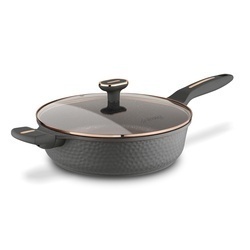 Zestaw garnków na indukcję Starke Pro Texture Grey 10 elementów i 3 noże Toshiro