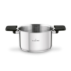 Zestaw garnków nierdzewnych z pokrywkami Starke Pro Creativo 8 elementów