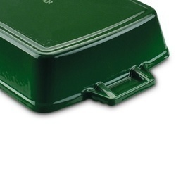 Brytfanna żeliwna emaliowana Konighoffer 39 x 23 x 7 cm zielona