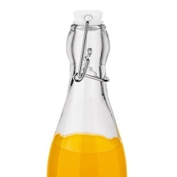 Butelka szklana z klipsem Tadar 250 ml okrągła