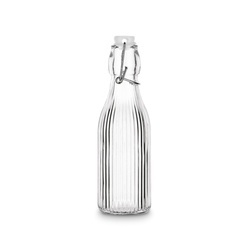 Butelka szklana z klipsem Tadar Paski 250 ml