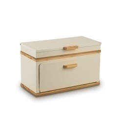 Chlebak stalowy dwupoziomowy Konighoffer Artesano 38 x 18 x 23 cm kremowy