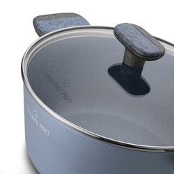 Garnek na indukcję non stick z pokrywką Starke Pro Double 6,6 l