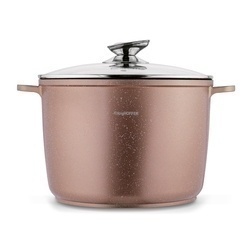 Garnek na indukcję wysoki Konighoffer Pollo Rose Gold 10 l i 2 nakładki