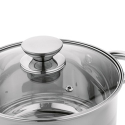 Garnek na indukcję ze stali nierdzewnej Konighoffer Bari Silver 6 l
