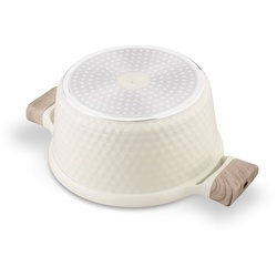 Garnek z powłoką ceramiczną na indukcję Konighoffer Rosti 24 cm 4,7 l kremowy