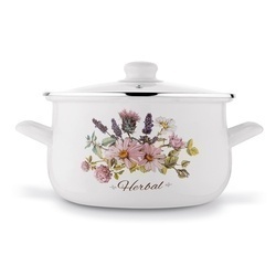 Komplet garnków emaliowanych Tadar Herbal 8 elementów