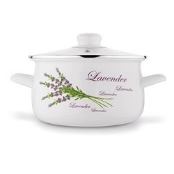 Komplet garnków emaliowanych Tadar Lawenda 6 elementów