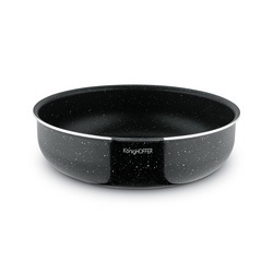 Komplet patelni głębokich z odpinaną rączką Konighoffer Spinel Black 20 / 24 / 28 cm indukcja