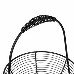 Koszyk na owoce dwupoziomowy Tadar Hiro 28 x 26,5 x 43 cm czarny