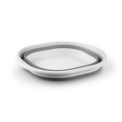 Miska plastikowa składana Tadar Silico 35 cm kwadratowa szara