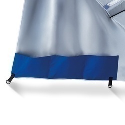 Parasol plażowy z pokrowcem Tadar Deluxe XL 240 cm niebieski