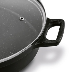 Patelnia aluminiowa na indukcję krótkie uchwyty Konighoffer Vitello 28 cm