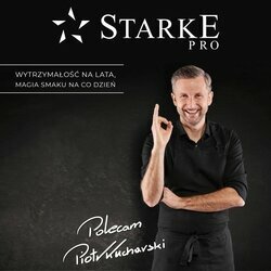 Patelnia na indukcję marmurowa z pokrywką Starke Pro Luxury Grey 28 cm krótkie uchwyty