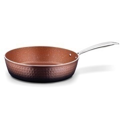 Patelnia na indukcję z pokrywką Starke Pro Matte Copper 28 cm