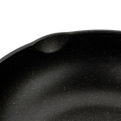 Patelnia WOK na indukcję z pokrywką Konighoffer Black Rose 30 cm