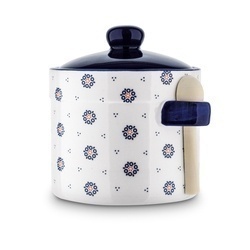Pojemnik ceramiczny z łyżeczką Tadar Folklor 400 ml