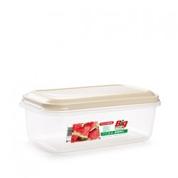 Pojemnik do przechowywania plastikowy Plastic Forte 3250 ml 3 x 16 x 9,2 cm mix kolorów elegance